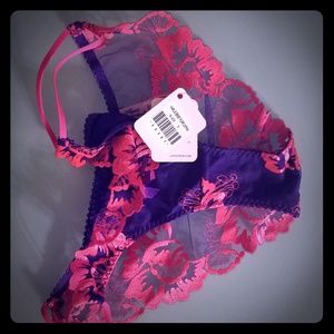 Agent Provocateur Size 3 Hot pink and Purple Panty